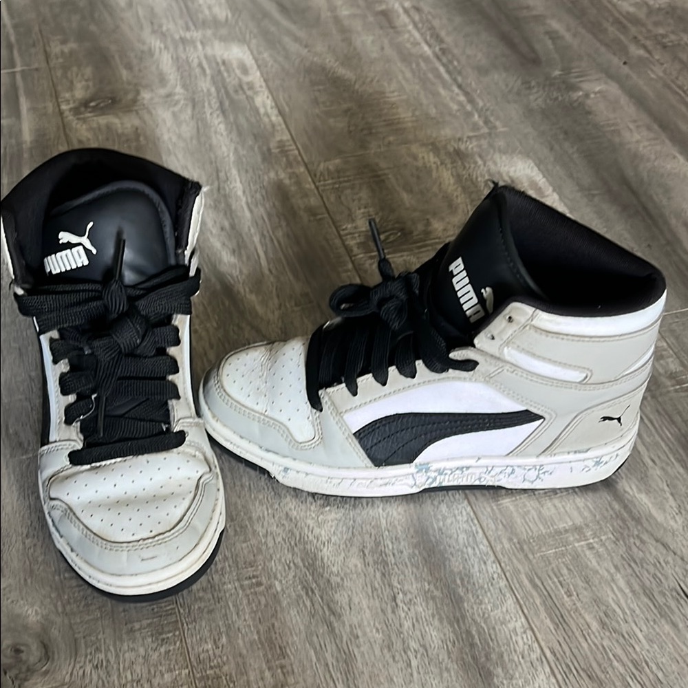 Puma Monochrome High-Top Sneakers